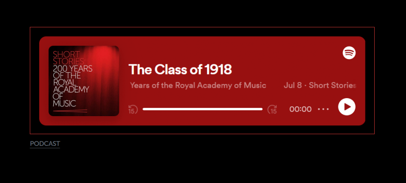 Dove and Jenkins featured in Royal Academy of Music podcast Royal Academy of Music podcast - Episode 3